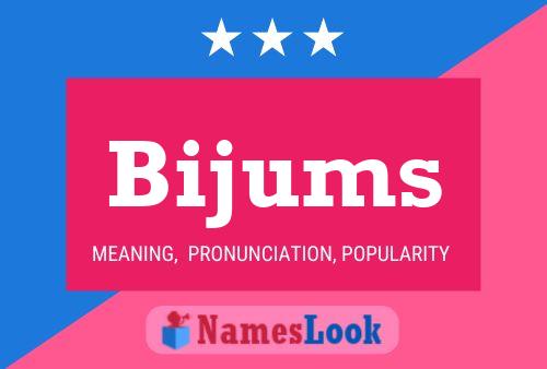 Bijums Name Poster