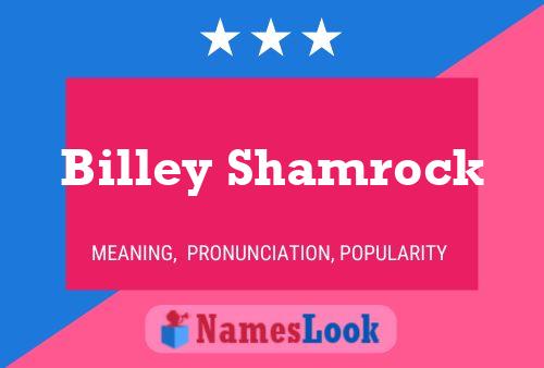 Billey Shamrock Name Poster