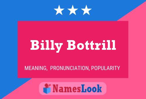 Billy Bottrill Name Poster