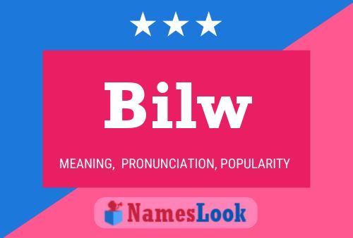 Bilw Name Poster