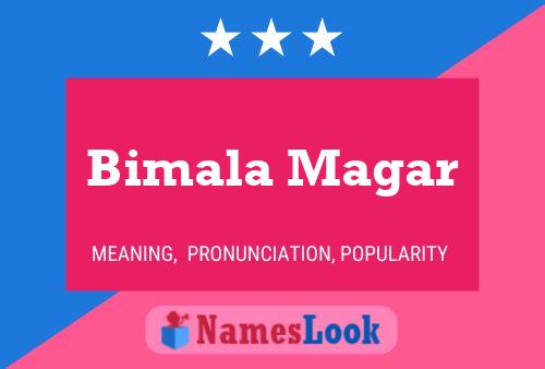 Bimala Magar Name Poster