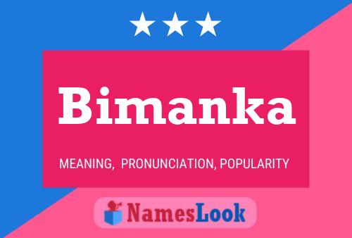 Bimanka Name Poster