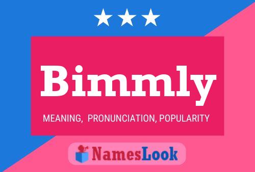 Bimmly Name Poster