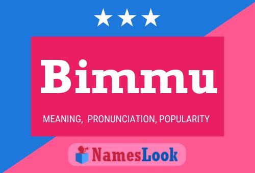 Bimmu Name Poster