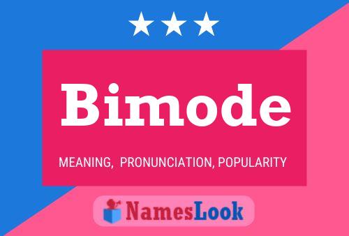 Bimode Name Poster