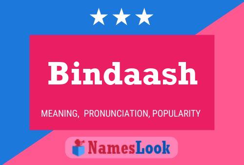 Bindaash Name Poster