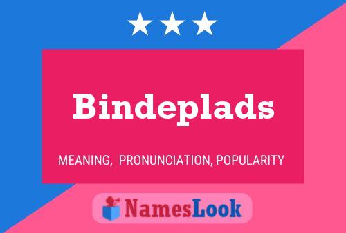 Bindeplads Name Poster