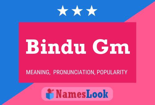 Bindu Gm Name Poster