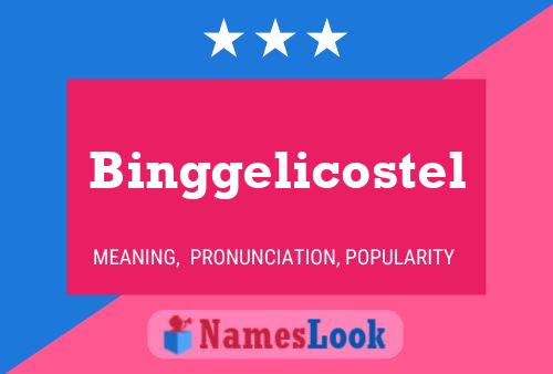 Binggelicostel Name Poster