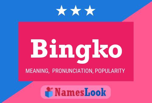 Bingko Name Poster