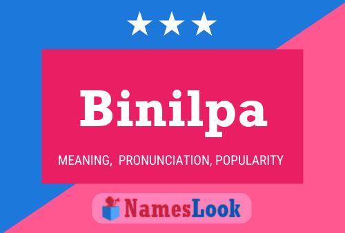 Binilpa Name Poster