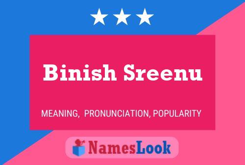 Binish Sreenu Name Poster