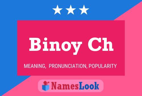 Binoy Ch Name Poster