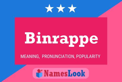 Binrappe Name Poster