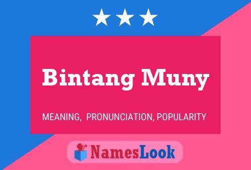 Bintang Muny Name Poster