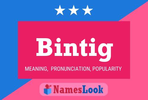 Bintig Name Poster