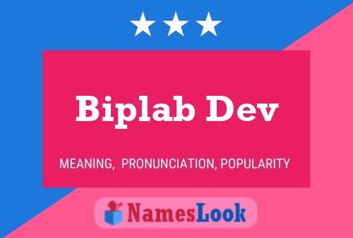 Biplab Dev Name Poster