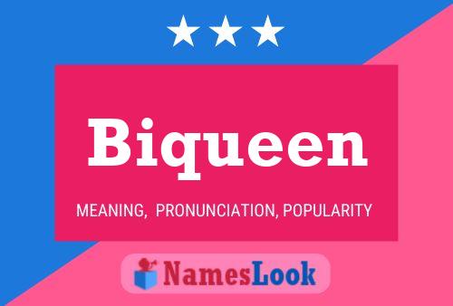 Biqueen Name Poster