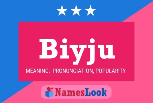 Biyju Name Poster