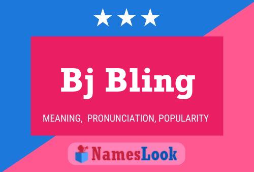 Bj Bling Name Poster