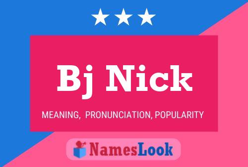 Bj Nick Name Poster