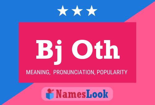 Bj Oth Name Poster