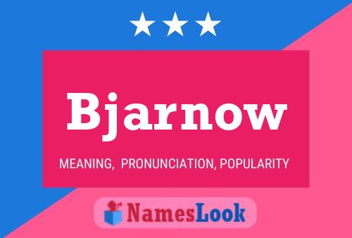 Bjarnow Name Poster