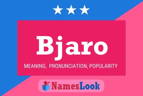 Bjaro Name Poster