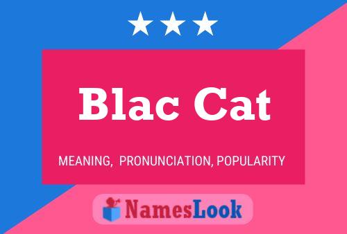 Blac Cat Name Poster