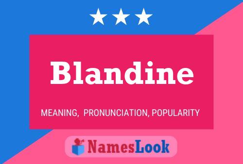 Blandine Name Poster