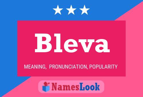 Bleva Name Poster