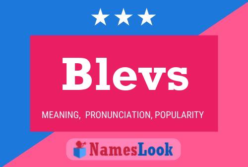 Blevs Name Poster