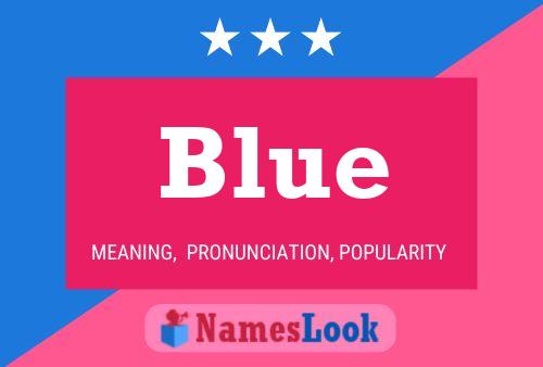 Blue Name Poster