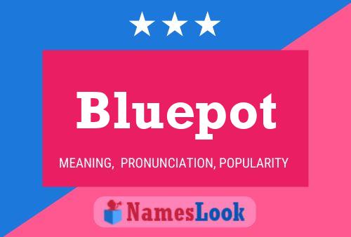 Bluepot Name Poster