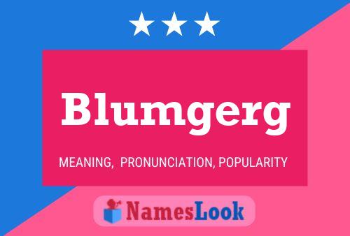 Blumgerg Name Poster