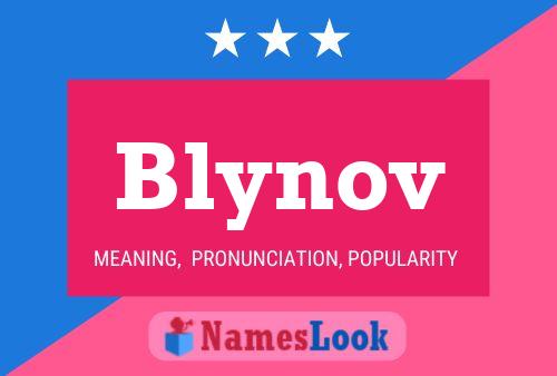 Blynov Name Poster