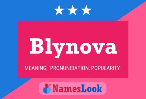 Blynova Name Poster