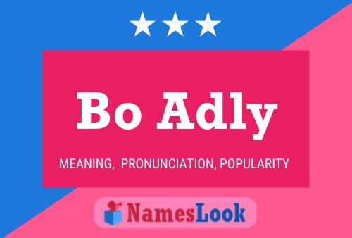 Bo Adly Name Poster