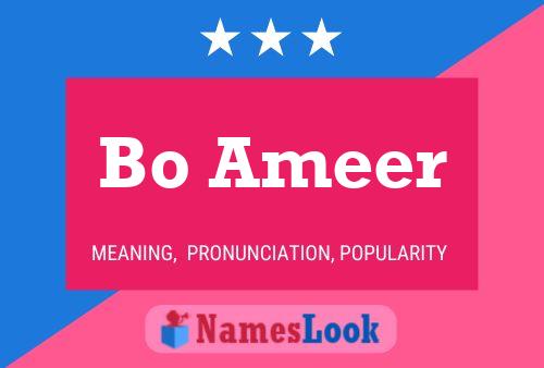 Bo Ameer Name Poster