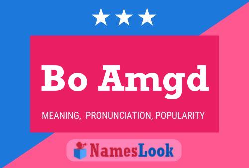 Bo Amgd Name Poster