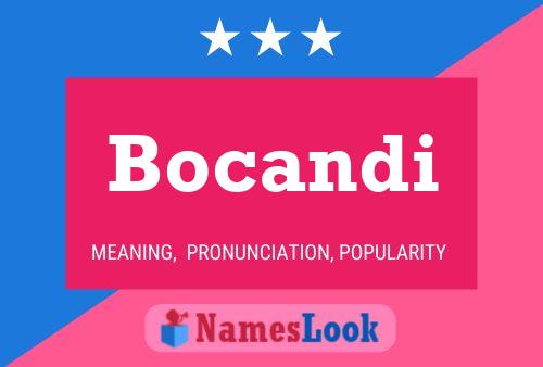 Bocandi Name Poster