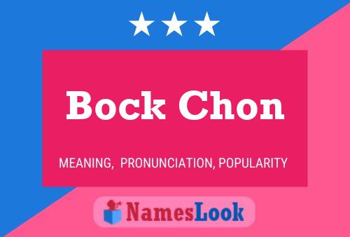 Bock Chon Name Poster