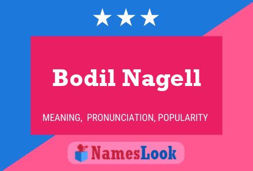 Bodil Nagell Name Poster