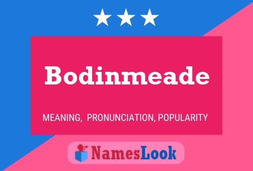 Bodinmeade Name Poster