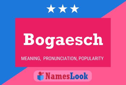 Bogaesch Name Poster