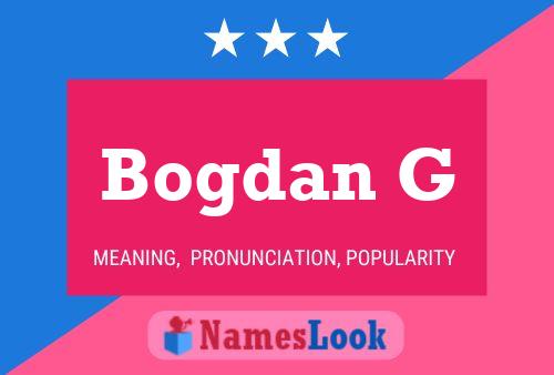 Bogdan G Name Poster