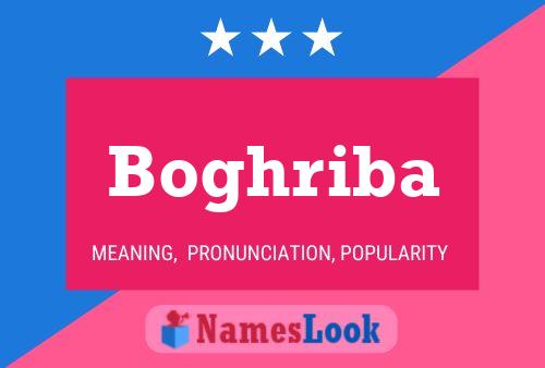 Boghriba Name Poster