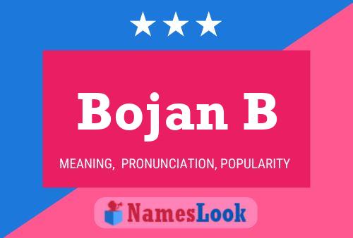 Bojan B Name Poster