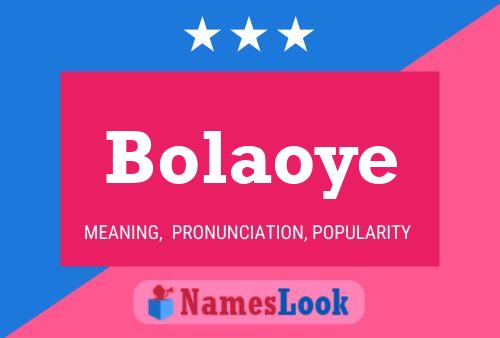 Bolaoye Name Poster