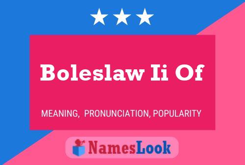 Boleslaw Ii Of Name Poster